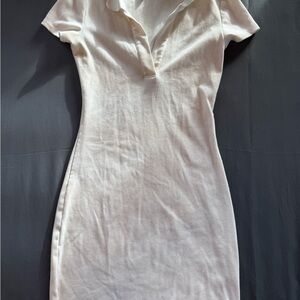 Rue21 Off-White Ribbed Dress